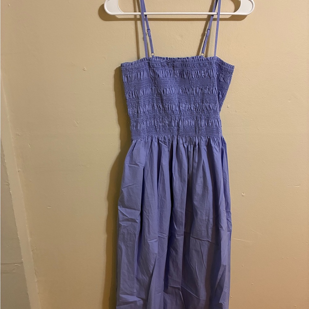 Purple Smocked Dress